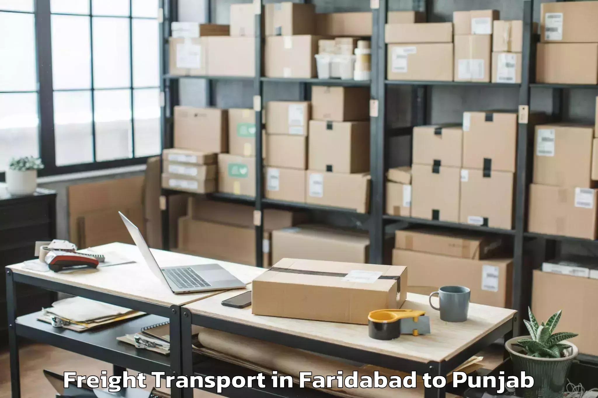 Easy Faridabad to Talwandi Bhai Freight Transport Booking